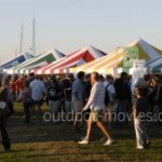 crowd at vendor booths