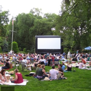 Movie theaters use outdoor movies to connect with community