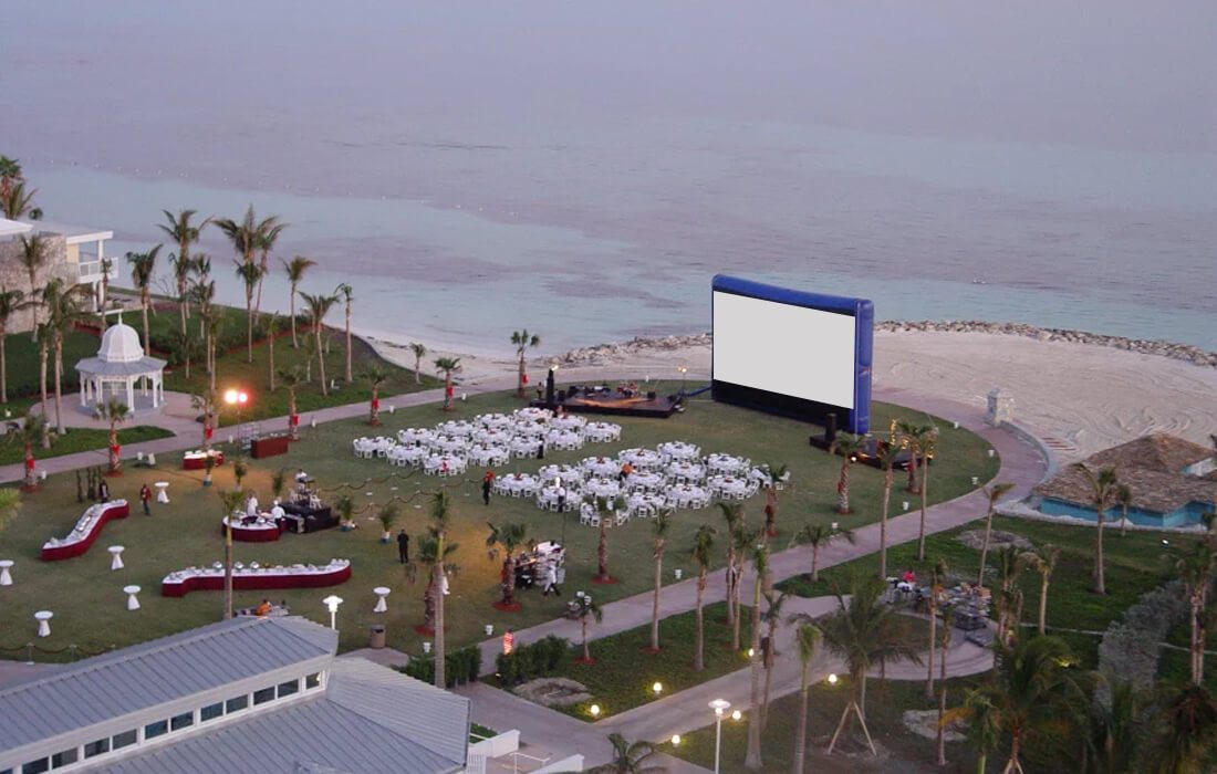 Outdoor movie production company experience