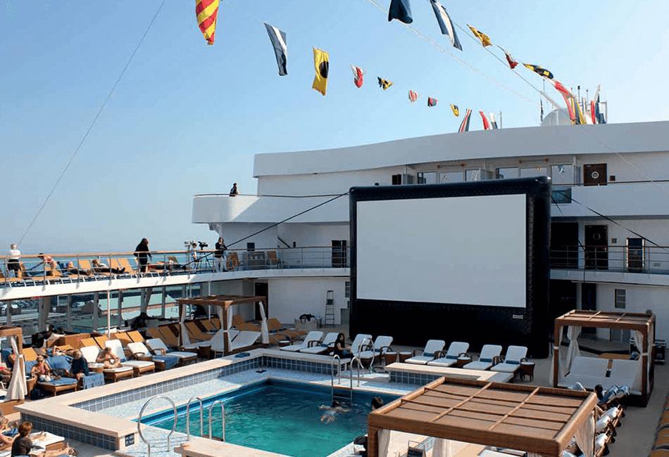 AIRSCREEN 16' on board hospitality cruise