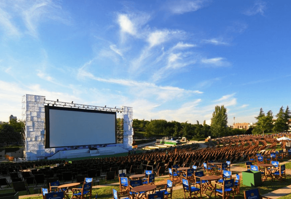 First 100-foot outdoor movie screen in the USA