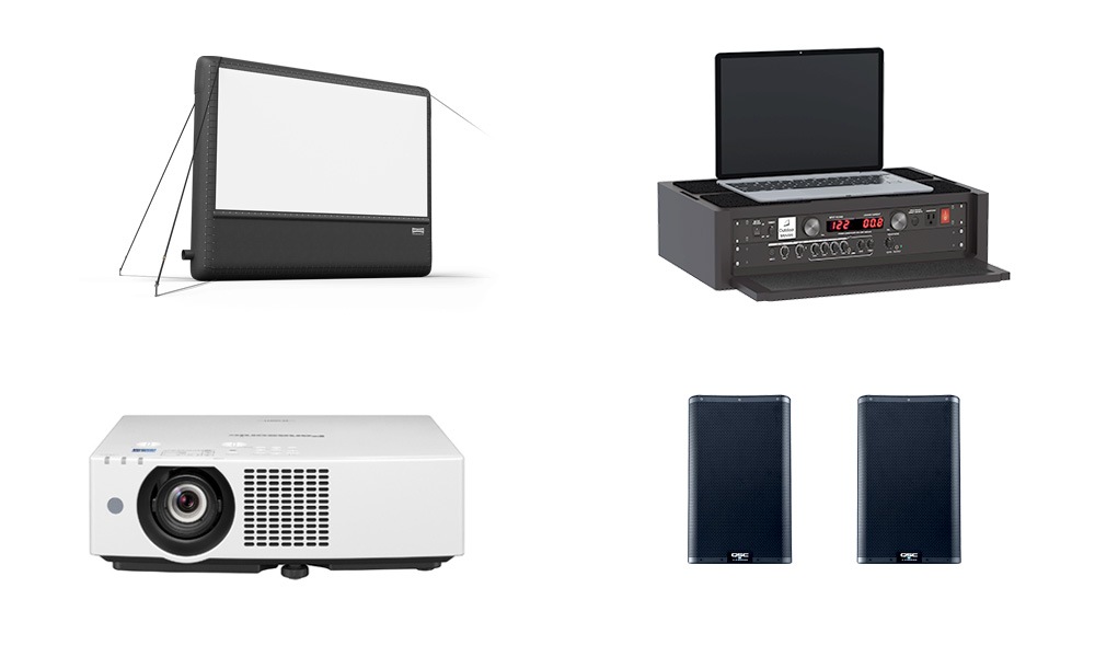 AIRSCREEN 24' iSERIES Movie Screen Package